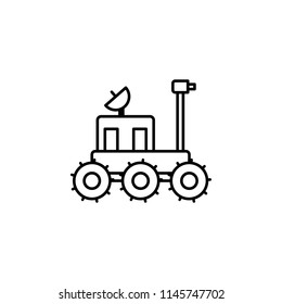 rover icon. Element of space for mobile concept and web apps illustration. Thin line icon for website design and development, app development