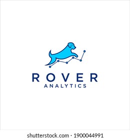 Rover Logo Design , with Analytic Diagram Symbol Vector Illustration