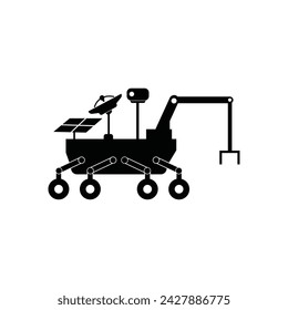 Rover, robot, expedition, planet, orbit icon