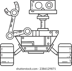 Rover Robot Isolationsseite für Kinder