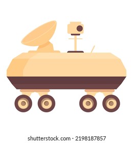 Rover Station Icon Cartoon Vector. Space Base. Universe Mars