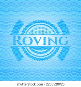 Roving water emblem. Vector Illustration. Detailed. 