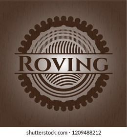 Roving wood icon or emblem