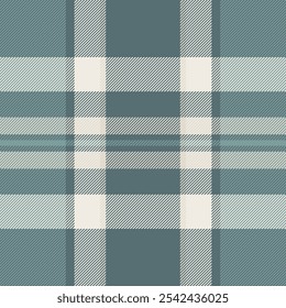 Row background check fabric, micro pattern seamless vector. Messy tartan plaid textile texture in pastel and white colors palette.
