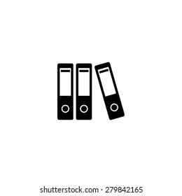 Row of binders icon