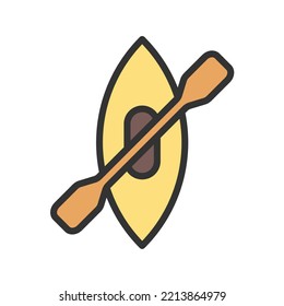 Row Boat icon vector image. Can also be used for Vehicles. Suitable for mobile apps, web apps and print media.