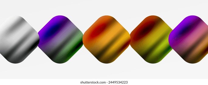 a row of colored squares on a white background High quality