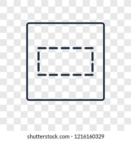 Row concept vector linear icon isolated on transparent background, Row concept transparency concept in outline style