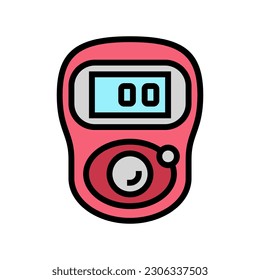 vector de icono de tejido de lana de contador de filas. signo de lana de punto de la barra de filas. ilustración de símbolo aislado