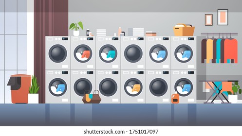 Row Dryers Industrial Washing Machines Electric Stock Vector (Royalty ...