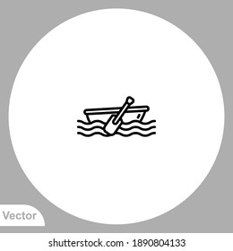 Row icon sign vector,Symbol, logo illustration for web and mobile