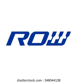 Row Logo Vector Stock Vector (Royalty Free) 348044138