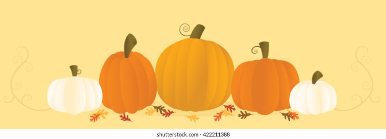 Row of pumpkins