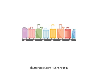 Kollektion der Vektorillustration von Koffer