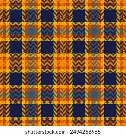 Row tartan pattern seamless, ethnicity check vector fabric. Platform textile plaid texture background in bright and dark colors palette.