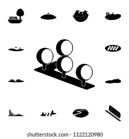 row of trees icon. Detailed set of Park and landscape icons. Premium quality graphic design sign. One of the collection icons for websites, web design, mobile app on white background