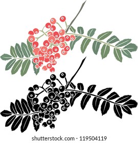 rowan berry branch stencil