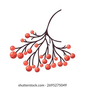 Rowan berry bunch Christmas element