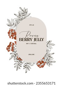 Rowan berry jelly label template