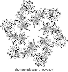 Rowan branch. Pattern for fabric design