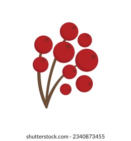 Rowan food icon. Flat illustration of Rowan food vector icon for web design isolated
