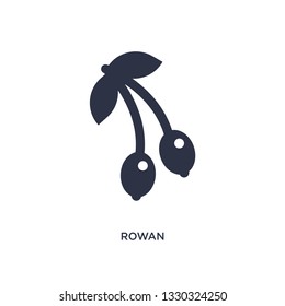 rowan icon. Simple element illustration from autumn concept. rowan editable symbol design on white background. Can be use for web and mobile.