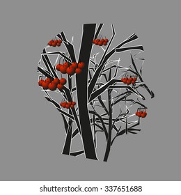 Rowan trees and the silhouette of the head