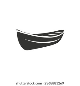 Rowboat Icon on White Background - Simple Vector Illustration