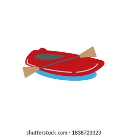 rowboat icon vector design color illustration
