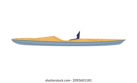 Rowboat as Watercraft or Swimming Water Vessel Vector Illustration