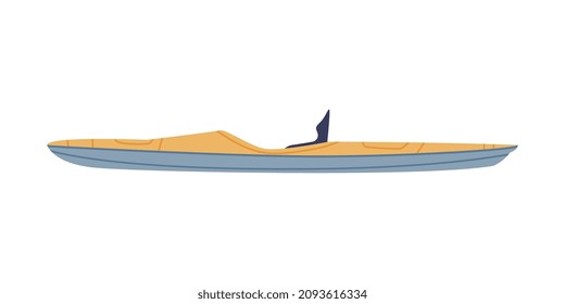 Rowboat as Watercraft or Swimming Water Vessel Vector Illustration