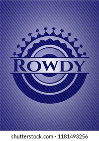 Rowdy denim background