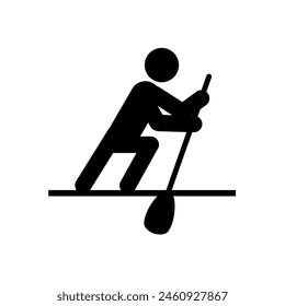 rower, rowing - icon, pictogram	