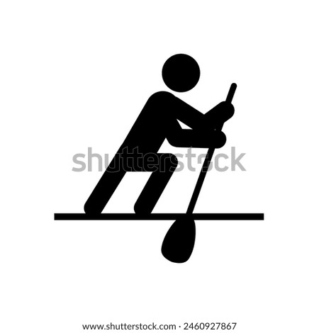 rower, rowing - icon, pictogram	