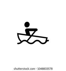 Rowing boat icon