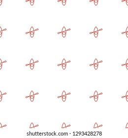rowing boat icon pattern seamless white background. Editable outline rowing boat icon. rowing boat icon pattern for web and mobile.