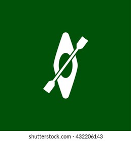 rowing boat icon. rowing boat vector illustration
