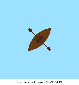 rowing boat vector icon