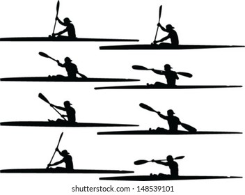 rowing collection - vector