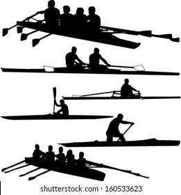 rowing collection - vector