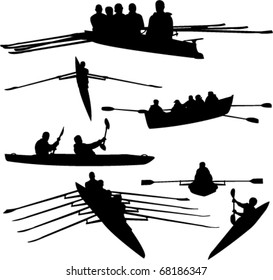 rowing collection - vector