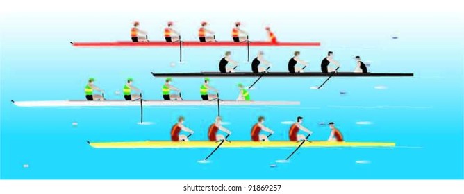 Rowing Coxed Four (stern Cox)