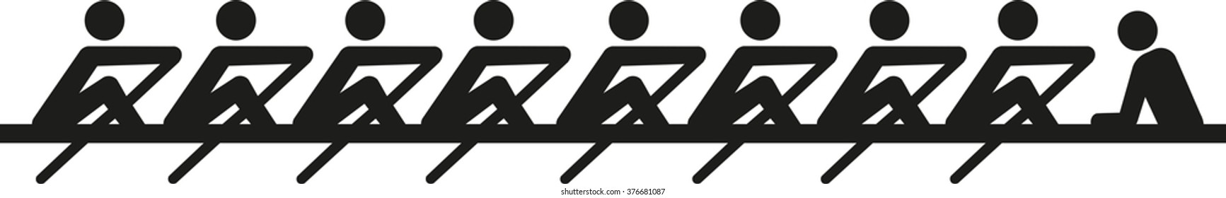 Rowing eight pictogram