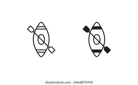 Rowing icon design with white background stock illustration