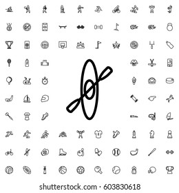 Rowing icon illustration isolated vector sign symbol. sports icons vector set.