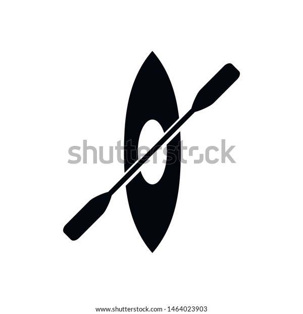 rowing icon illustration isolated vector sign\
symbol. Kayak, canoe\
icon