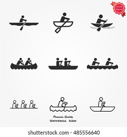 Rowing Icon Set