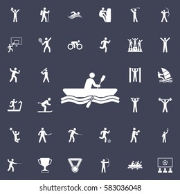 Rowing icon Vector Illustration. Sport icons universal set for web and mobile