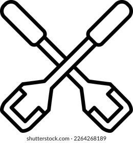 Rowing Line Vector Icon Design