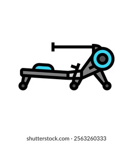 rowing machine fitness tool color icon vector. rowing machine fitness tool sign. isolated symbol illustration